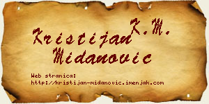 Kristijan Midanović vizit kartica